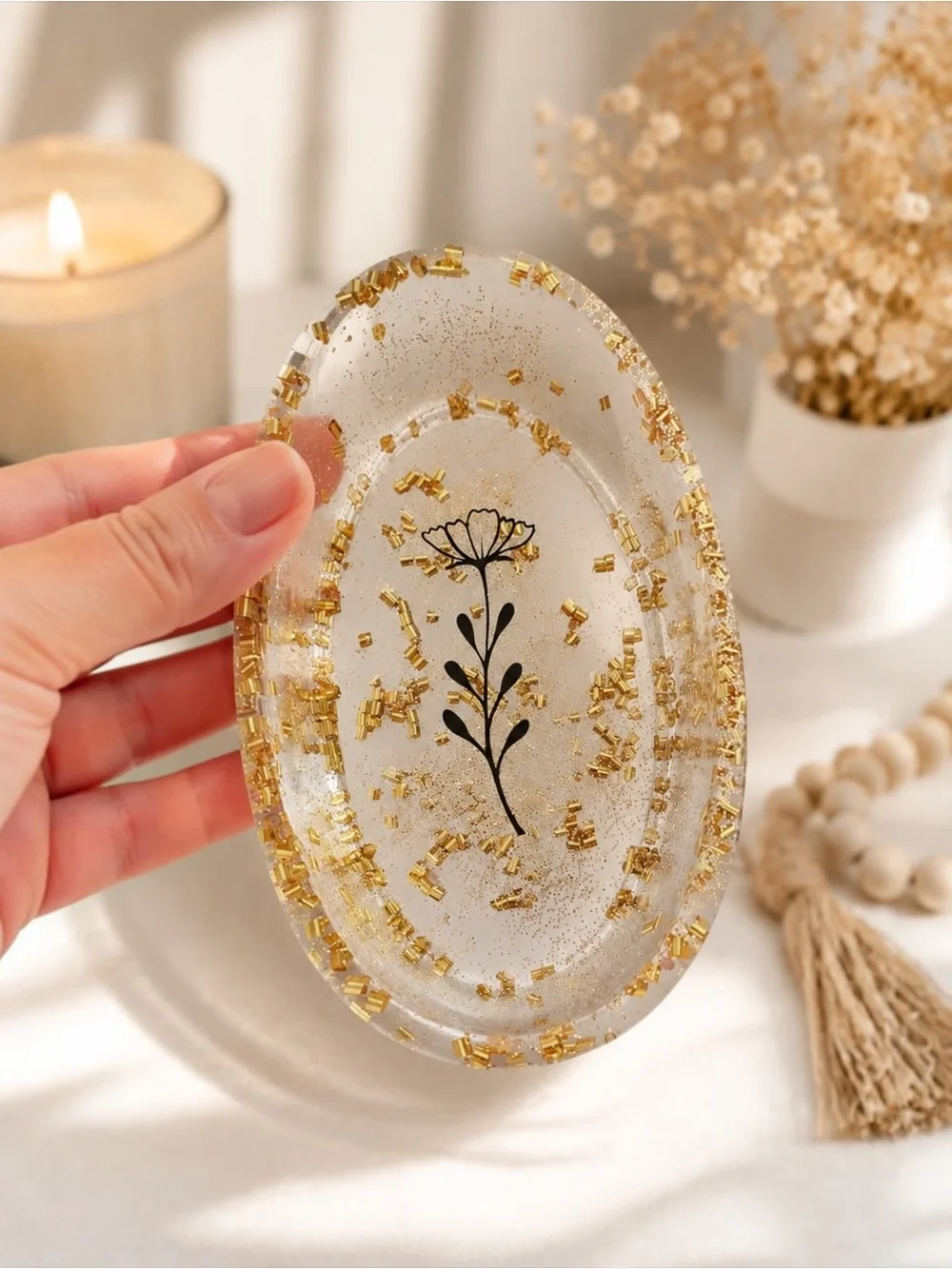 Handmade elegant clear